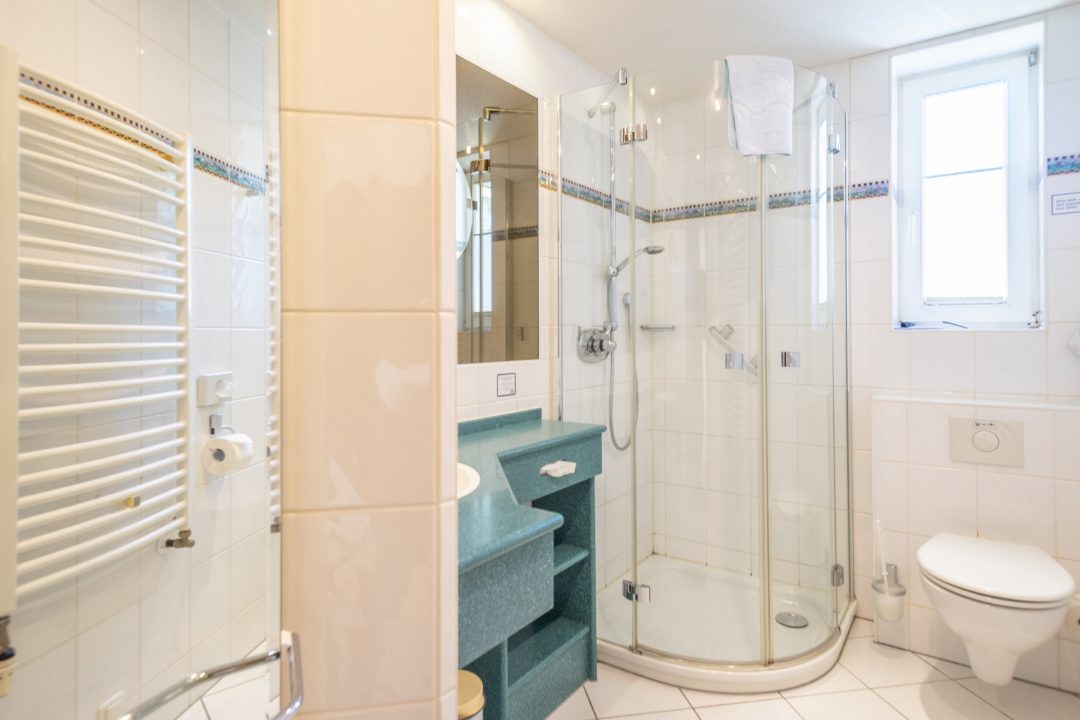 Duschbad im Appartement Erdgeschoss